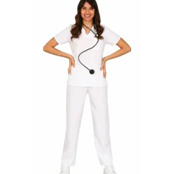 Disfraz de Enfermera Uniforme Blanco para mujer