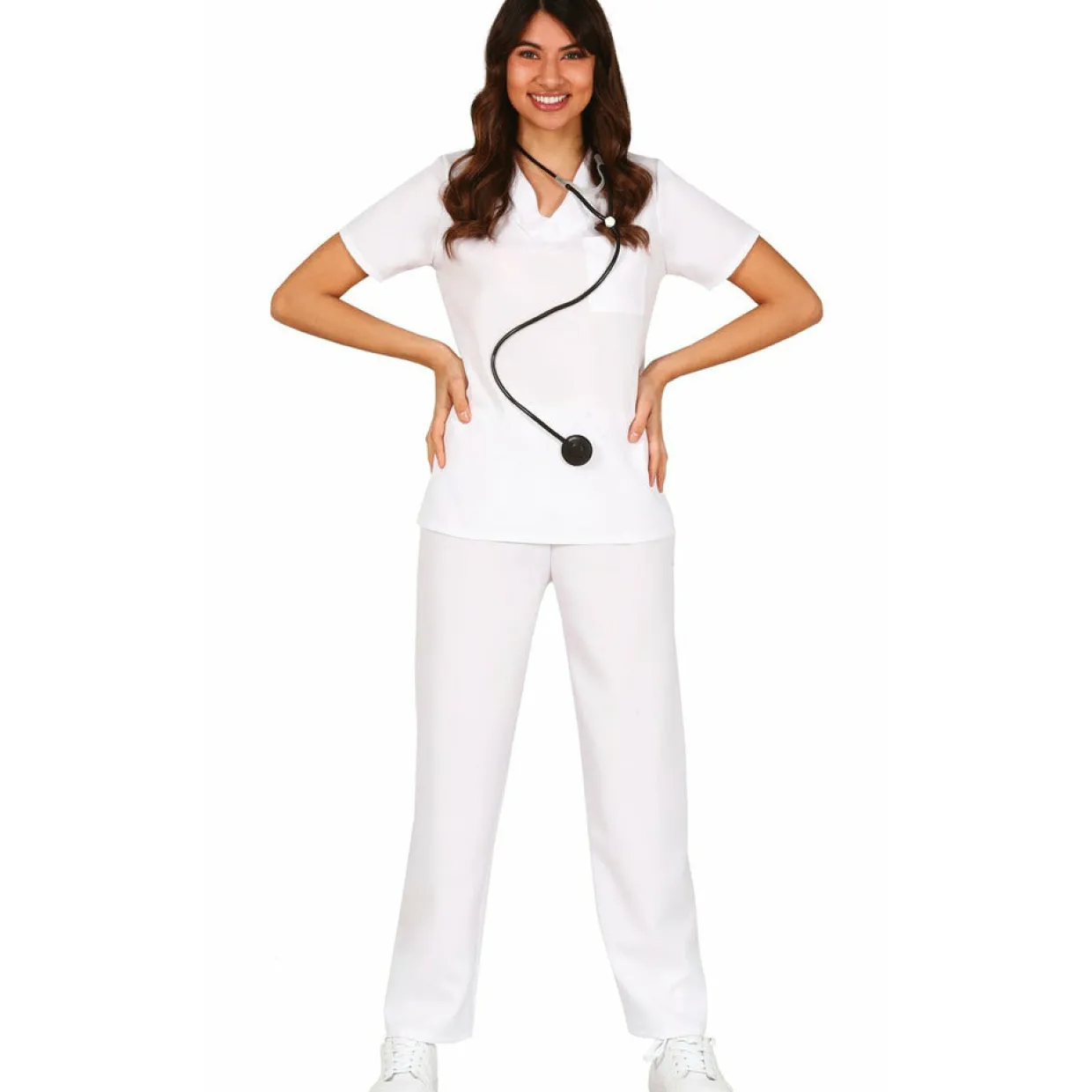 Disfraz de Enfermera Uniforme Blanco para mujer