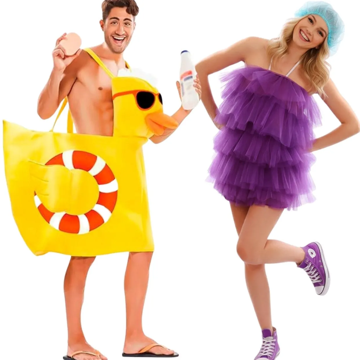 Disfraz de Esponja de Baño Lila para mujer