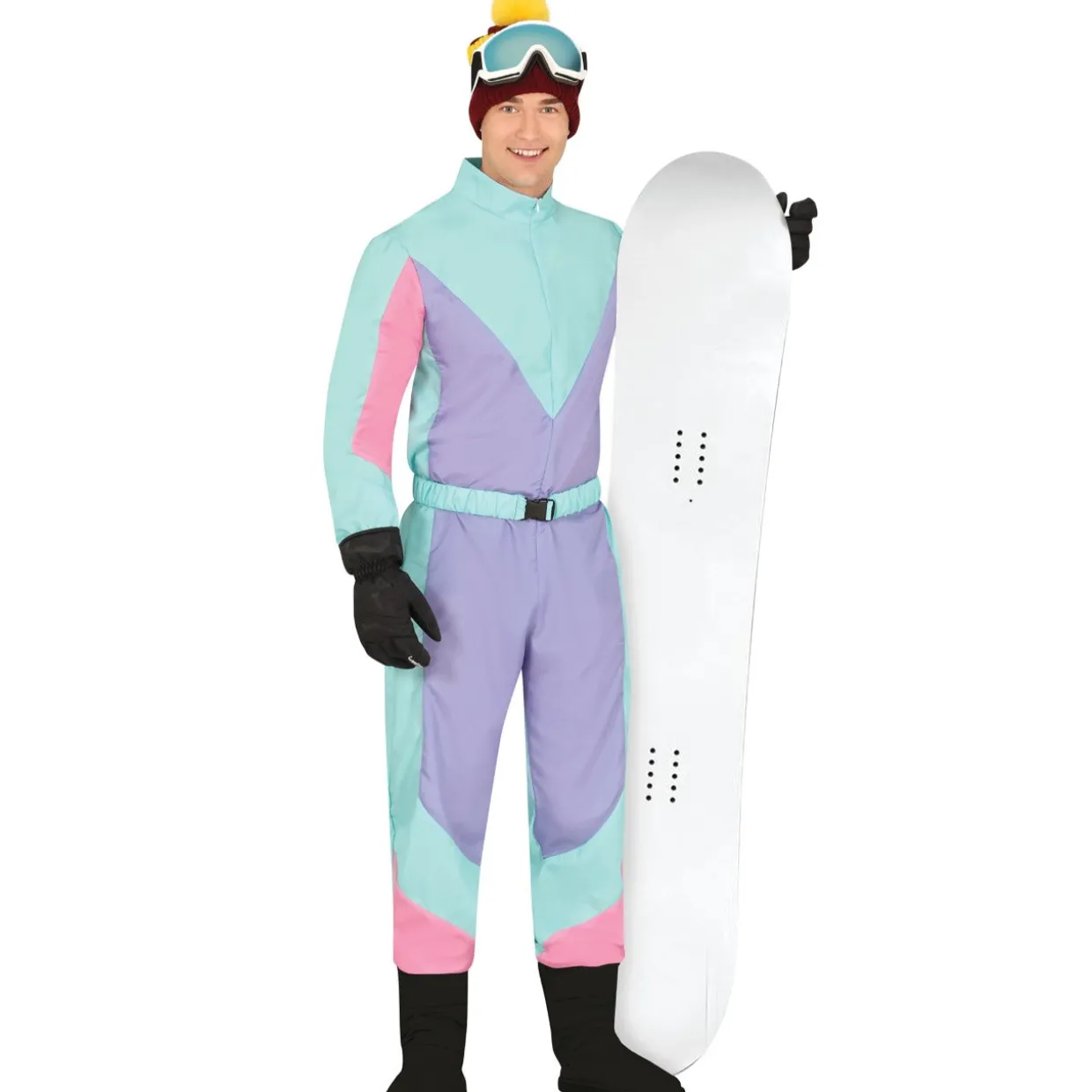 Disfraz de Esquí Azul para hombre