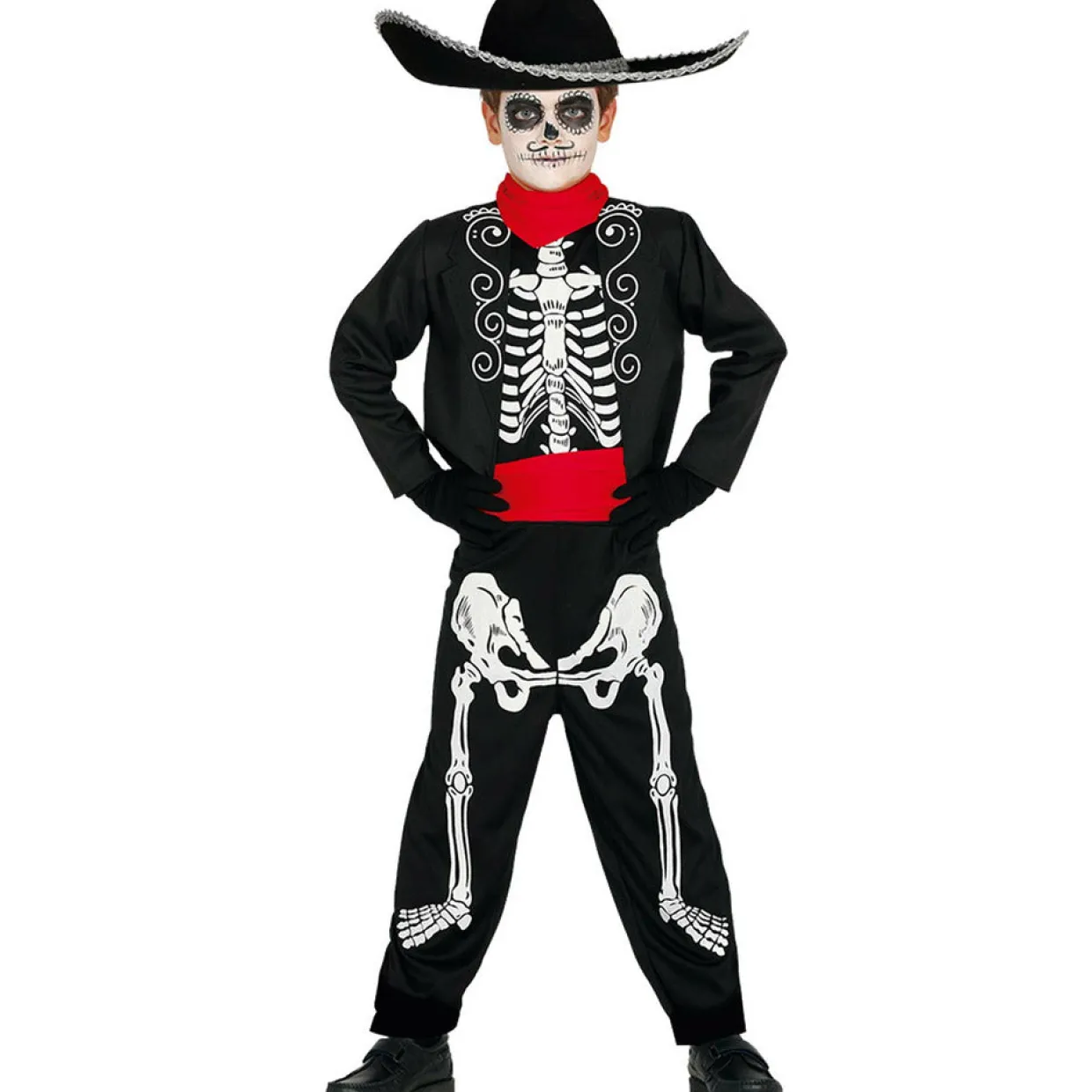 Disfraz de Esqueleto Mejicano para niño