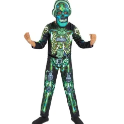Disfraz de Esqueleto Robot Glow infantil