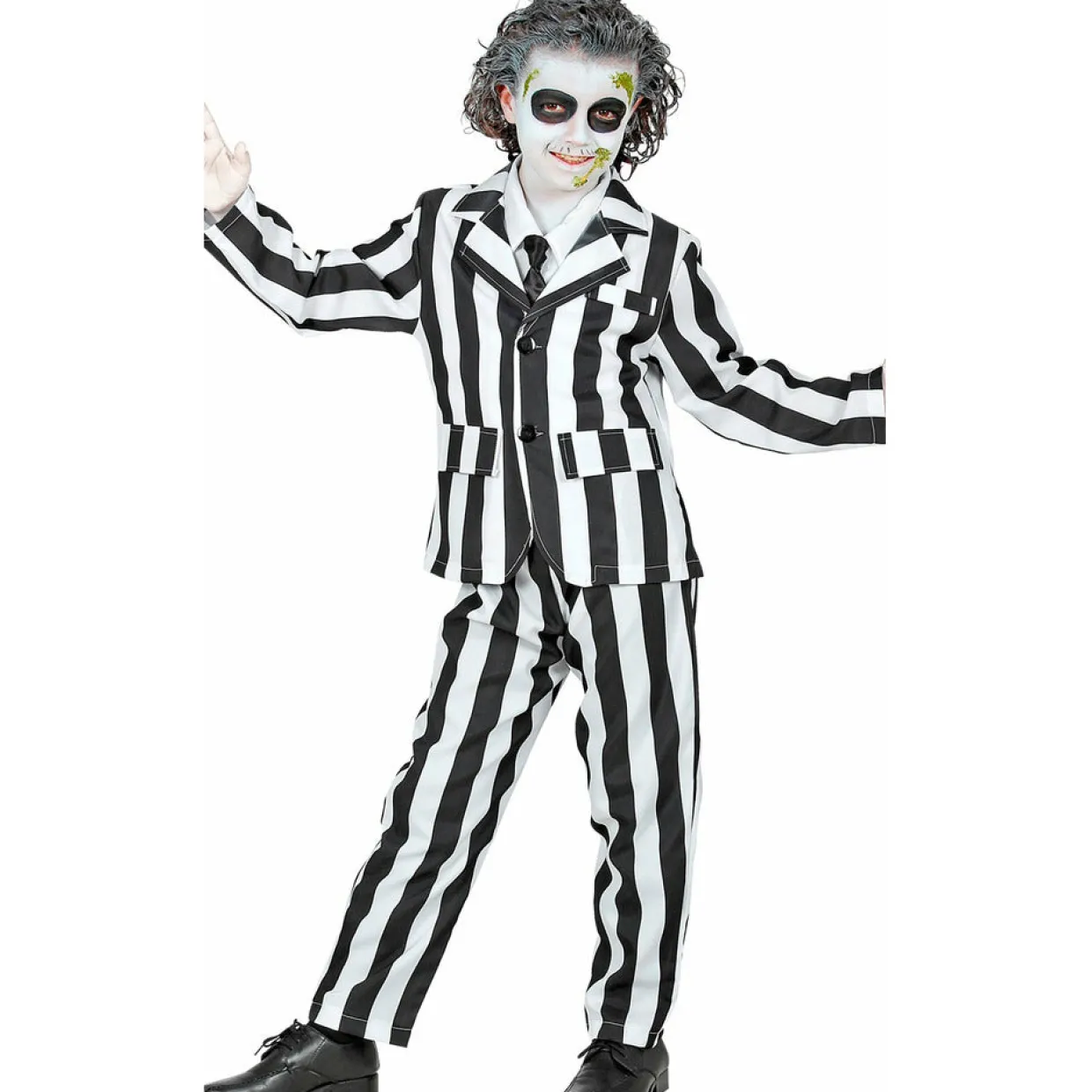Disfraz de Fantasma Rayas Bicolor para niño