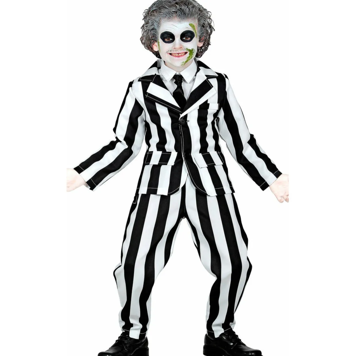 Disfraz de Fantasma Rayas Bicolor para niño