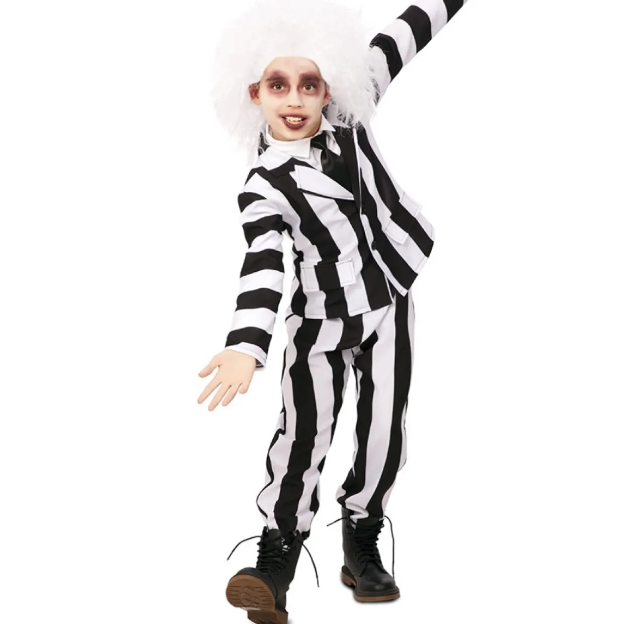 Disfraz de Fantasma Rayas Traje para niño