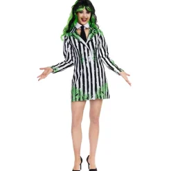 Disfraz de Fantasma Rayas Ultratumba para mujer
