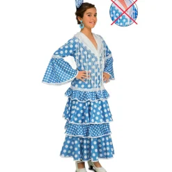 Disfraz de Flamenca Alba Turquesa para niña