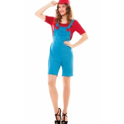 Disfraz de Fontanera Rojo para mujer