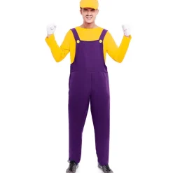 Disfraz de Fontanero Villano Wario para adulto