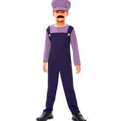 Disfraz de Fontanero Waluigi infantil