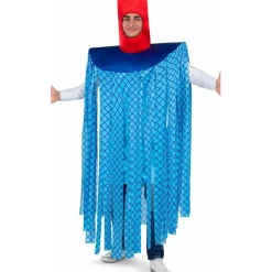 Disfraz de Fregona Azul para adulto