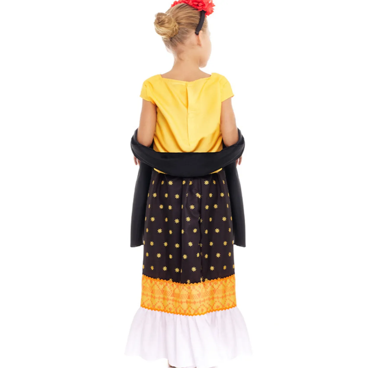 Disfraz de Frida Kahlo Flores para niña