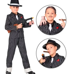 Disfraz de Gangster Gómez Siniestro para niño