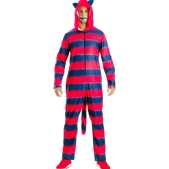 Disfraz de Gato Cheshire Rayas para adulto