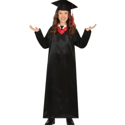 Disfraz de Graduado Clásico Rojo infantil