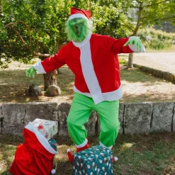 Disfraz de Grinch™ con Máscara para adulto