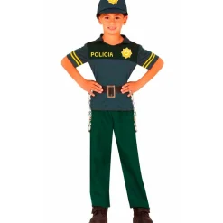Disfraz de Guardia Civil Verde para niño