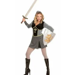 Disfraz de Guerrera Medieval Capucha para mujer