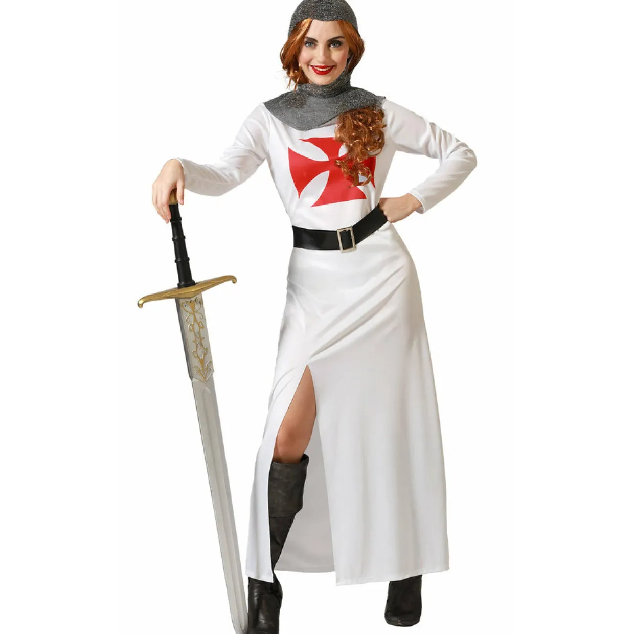 Disfraz de Guerrera Medieval Cruzadas para mujer