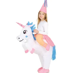 Disfraz de Hada sobre Unicornio Hinchable infantil
