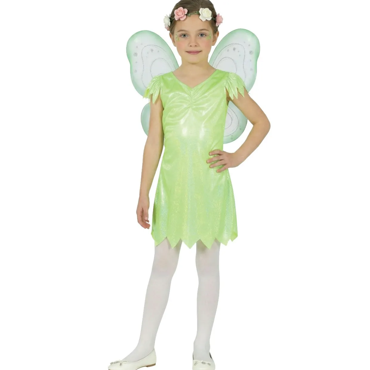 Disfraz de Hada Verde Eco para niña