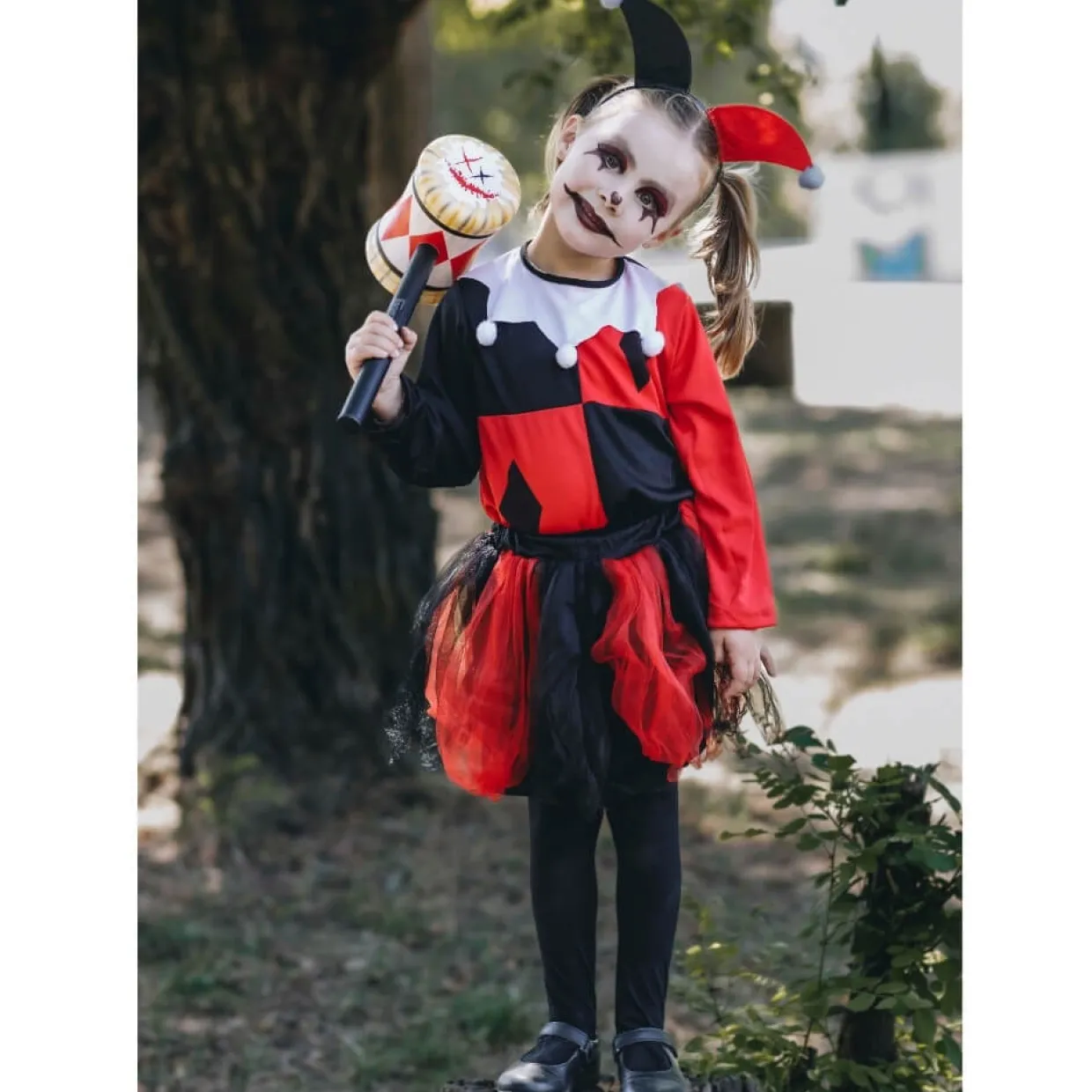 Disfraz de Harley Bufón para niña