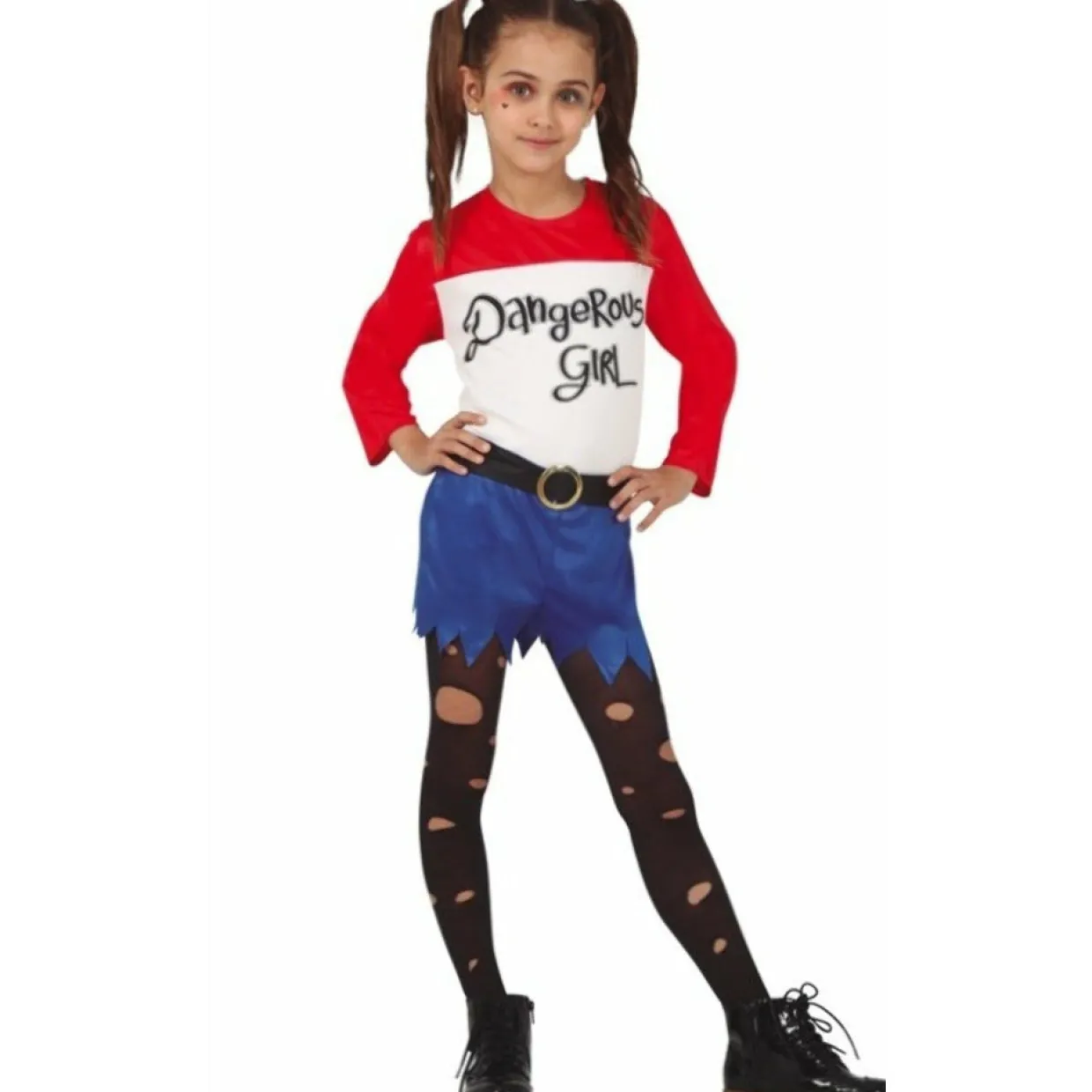 Disfraz de Harley Crazy para niña