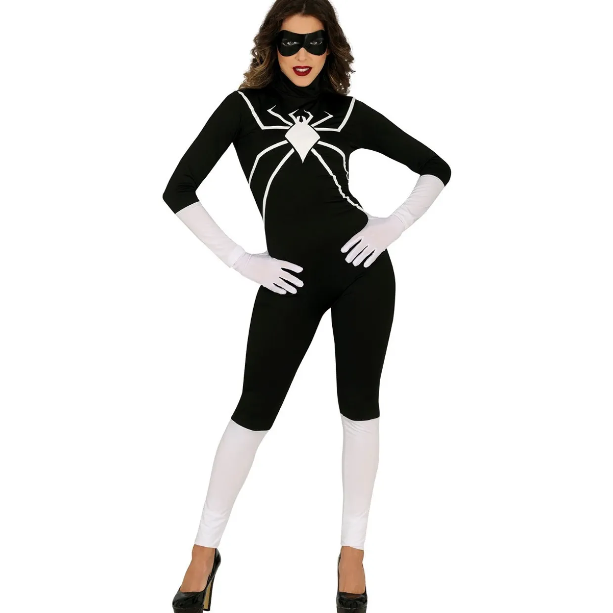 Disfraz de Heroína Spider Negro para mujer