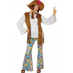 Disfraz de Hippie Flecos para mujer