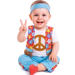 Disfraz de Hippie Flores para bebé