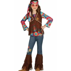 Disfraz de Hippie Margaritas para niña