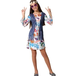 Disfraz de Hippie Multicolor para niña