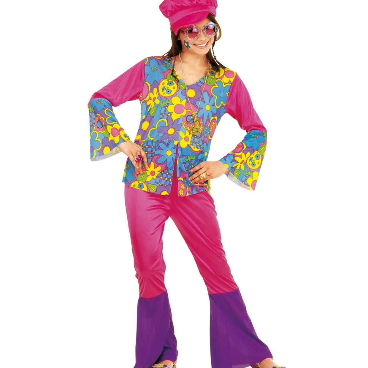 Disfraz de Hippie Retro para niña