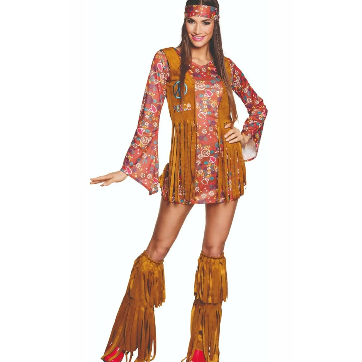 Disfraz de Hippie Yaiza para mujer