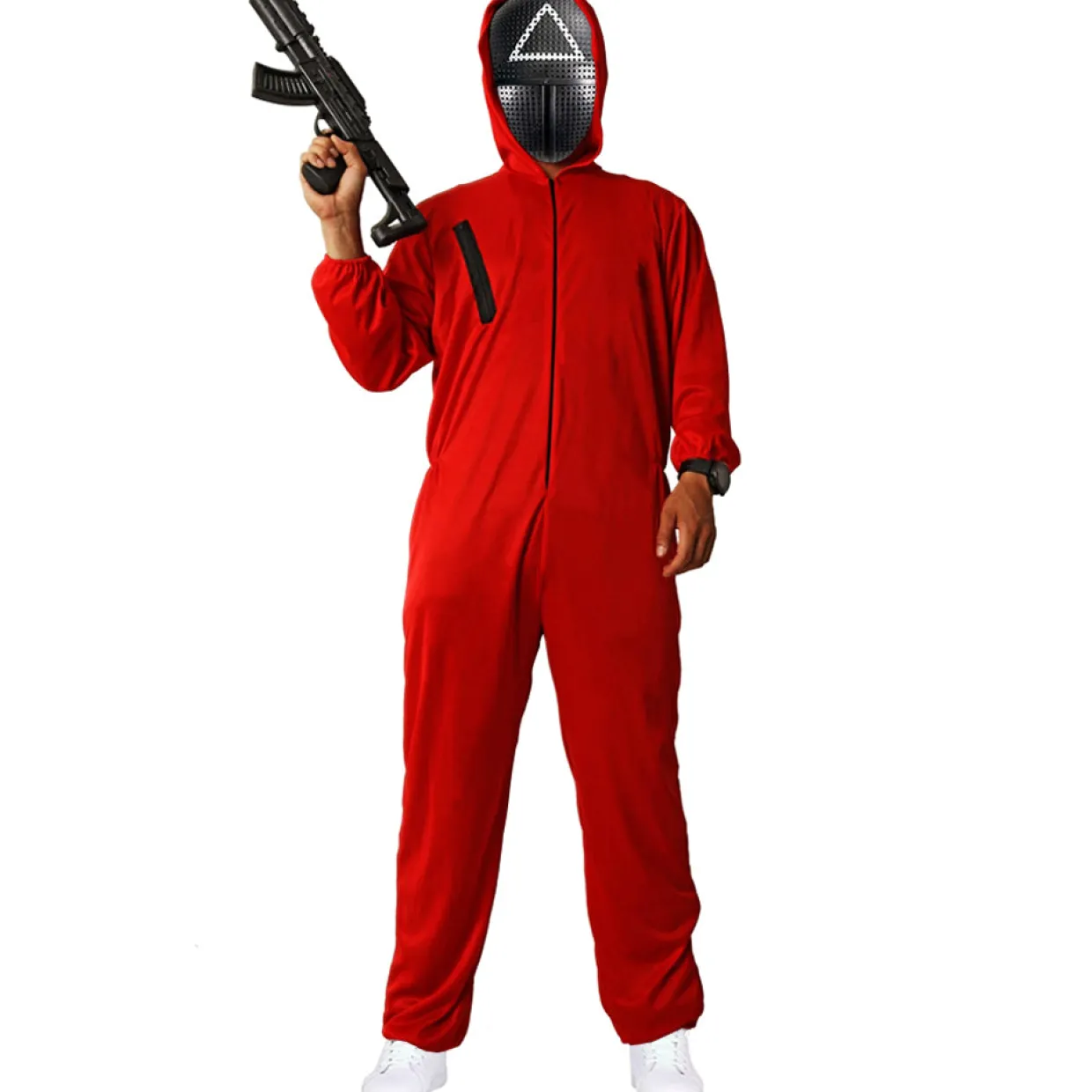Disfraz de Juego del Calamar Guardia Rojo Basic infantil