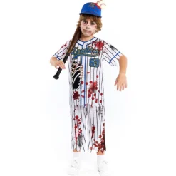 Disfraz de Jugador de Beisbol Zombie para niño