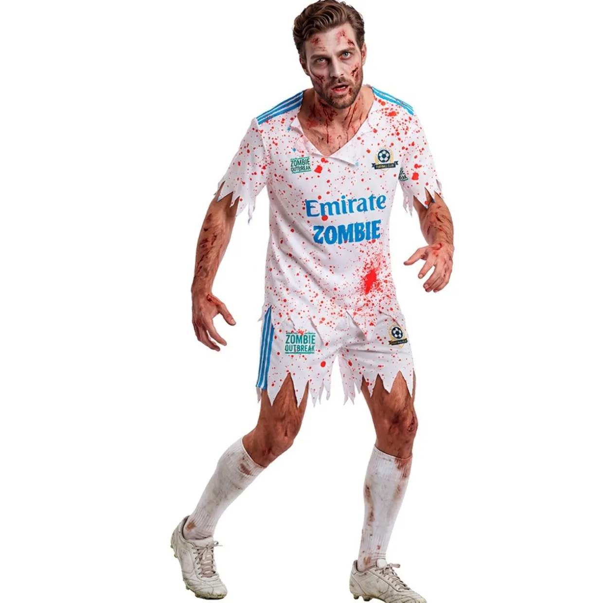 Disfraz de Jugador Fútbol Zombie para adulto