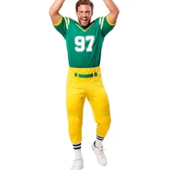 Disfraz de Jugador Rugby Verde para hombre
