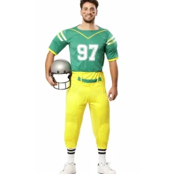 Disfraz de Jugador Rugby Verde para hombre