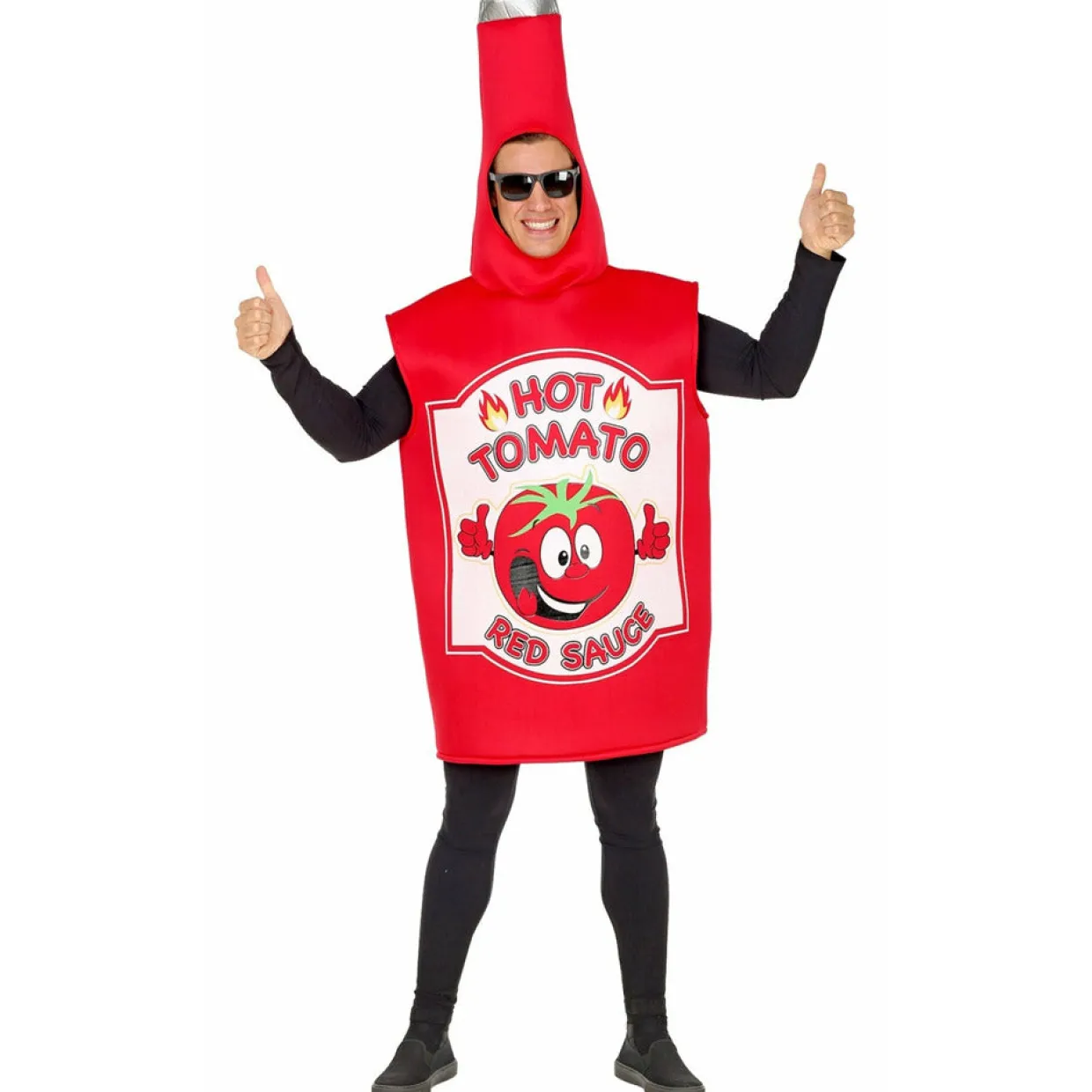 Disfraz de Kétchup Rojo para adulto