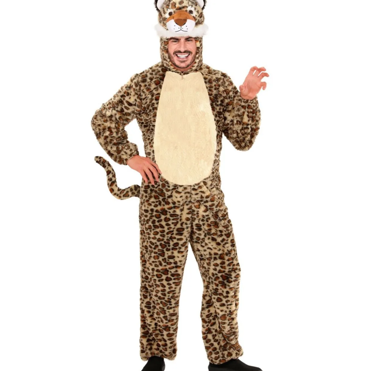 Disfraz de Leopardo Peluche Suave para adulto
