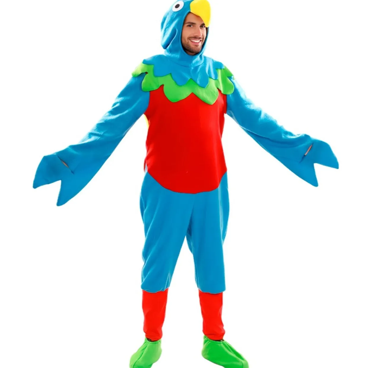 Disfraz de Loro Multicolor para adulto