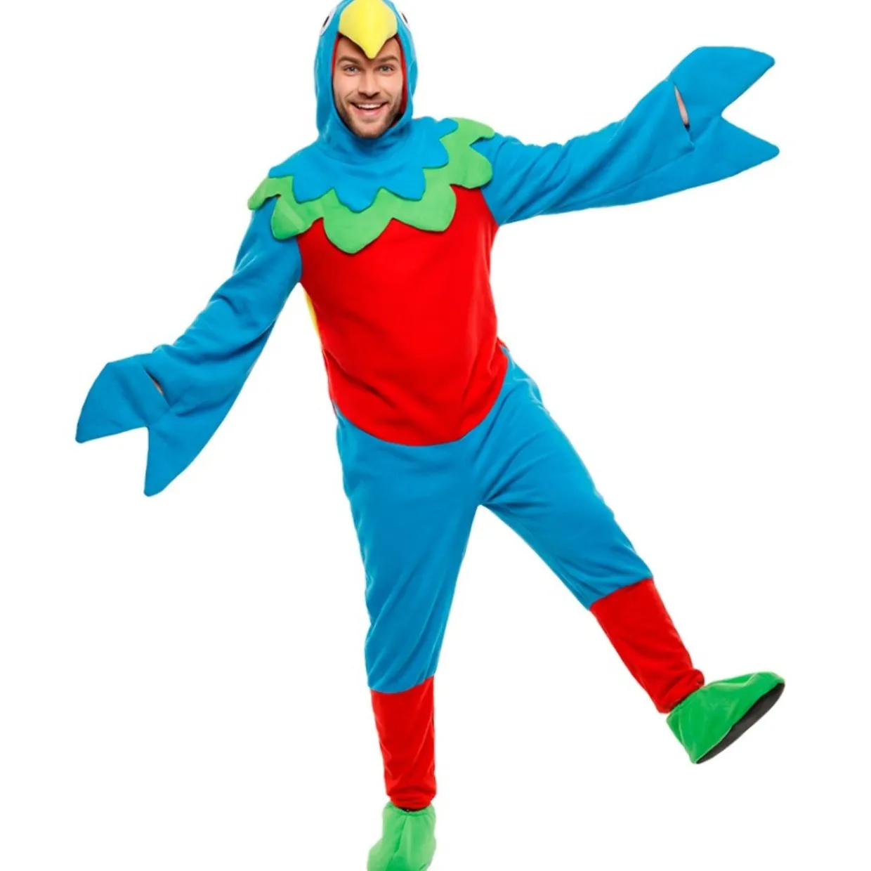 Disfraz de Loro Multicolor para adulto