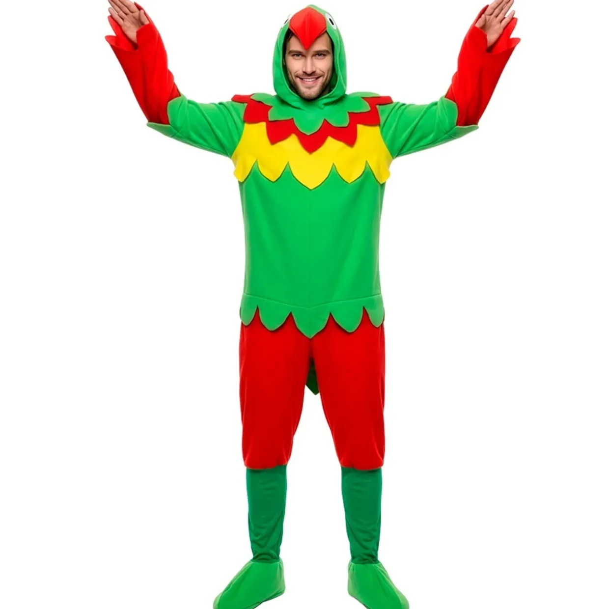 Disfraz de Loro Papagayo Multicolor para adulto