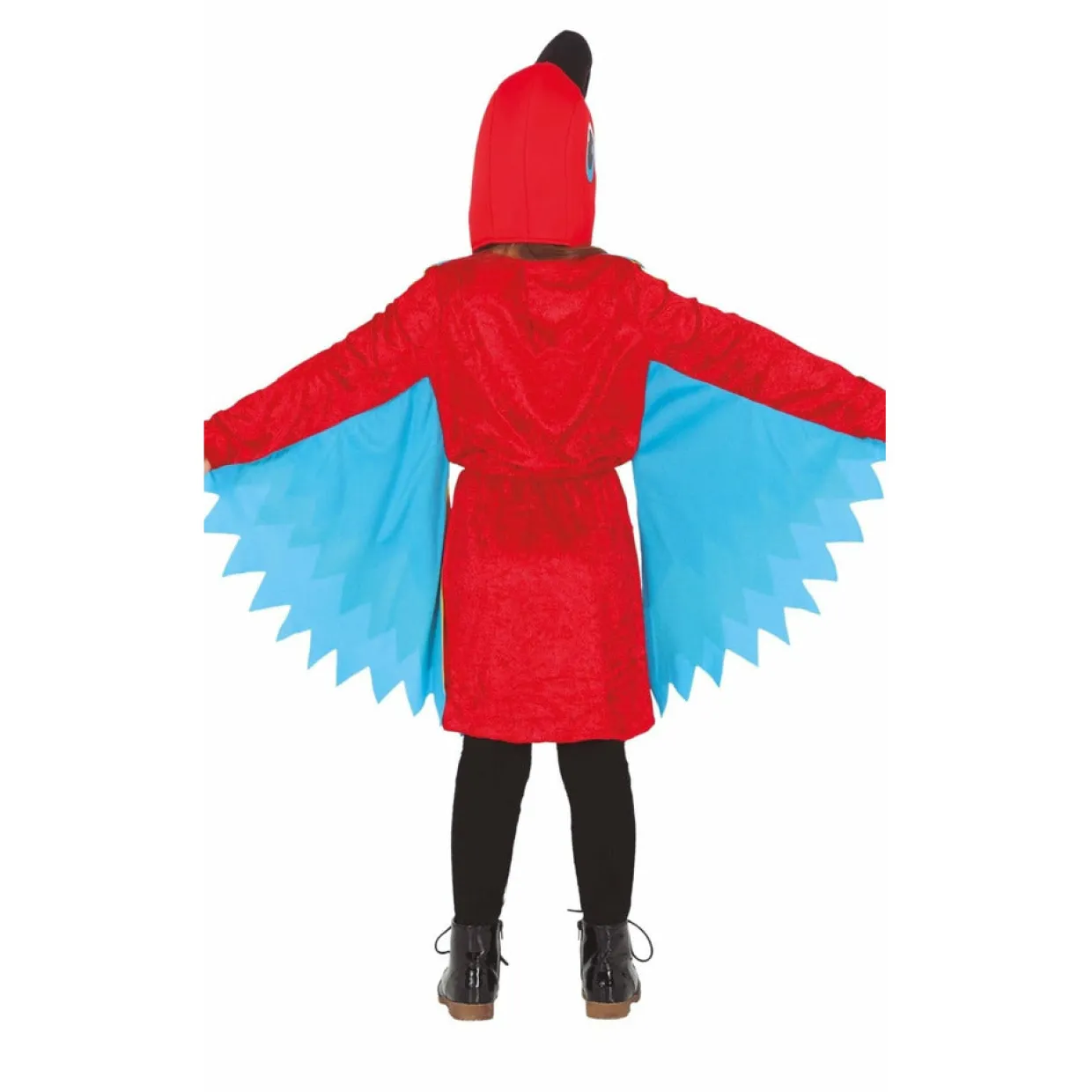 Disfraz de Loro Rojo para niña