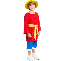 Disfraz de Luffy One Piece Aventurero infantil