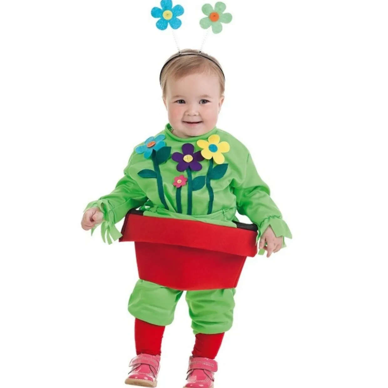 Disfraz de Maceta con Flores para bebé