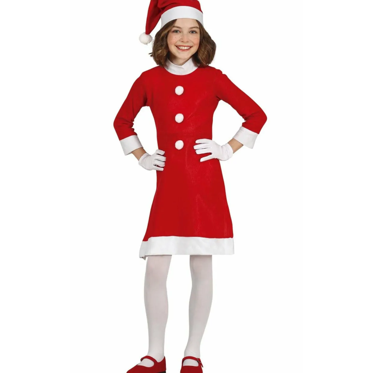 Disfraz de Mamá Noel Básico para niña