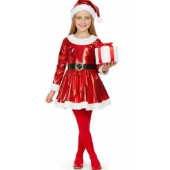 Disfraz de Mamá Noel Eléctrica para niña