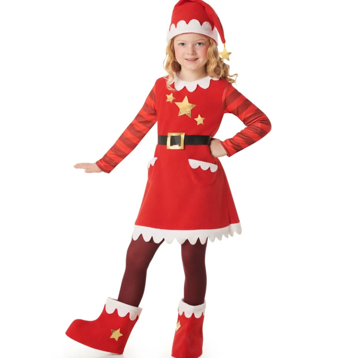 Disfraz de Mamá Noel Estrellas para niña